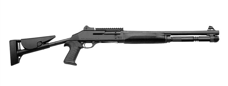 Benelli M4 tactical shotgun with collapsible stock
