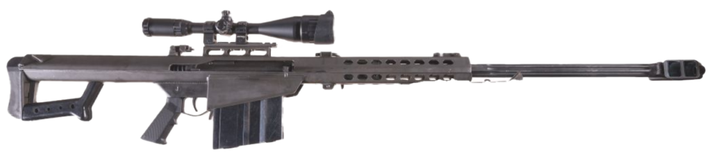 Barrett M82A1 .50 caliber sniper rifle with scope