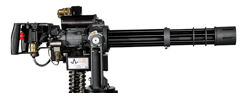 M134 Minigun with rotary barrels mounted on helicopter