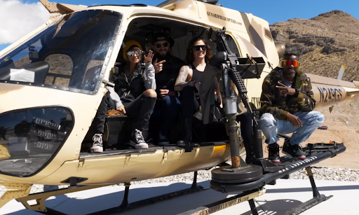 Guests experience an award winning aerial shooting adventure with Gunship Helicopters, one of the most unique things to do in Las Vegas and worldwide and a Tripadvisor Travelers’ Choice Award recipient.