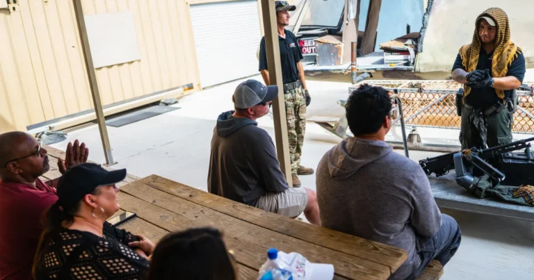 guided helicopter shooting experience at Gunship Helicopters