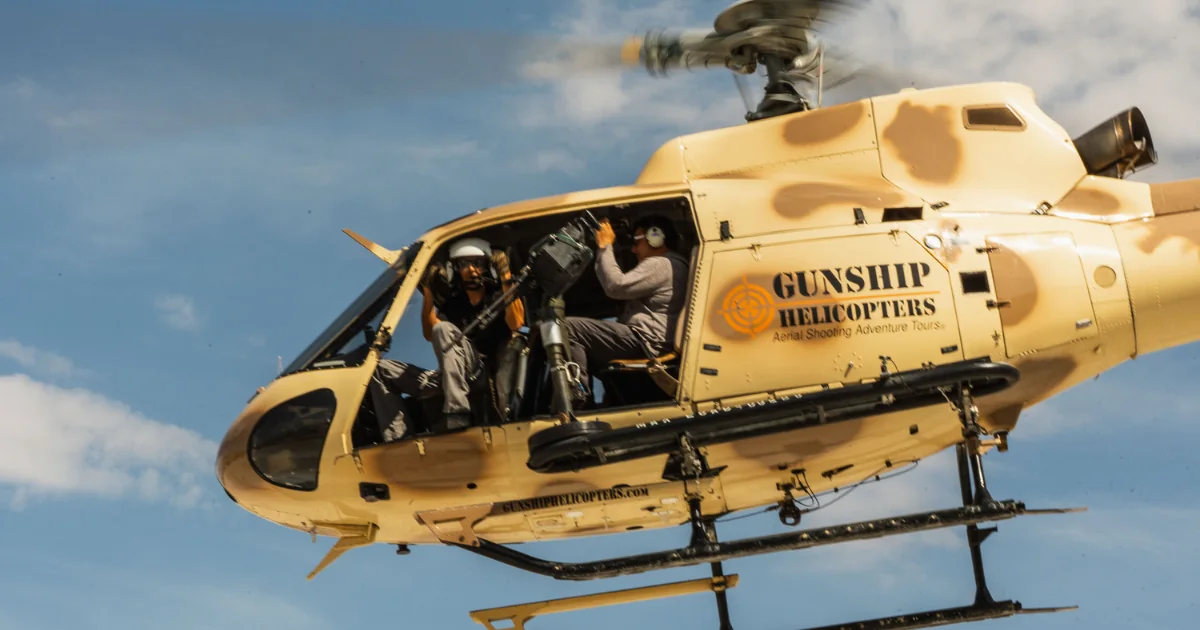 bucket list adventures at Gunship Helicopters